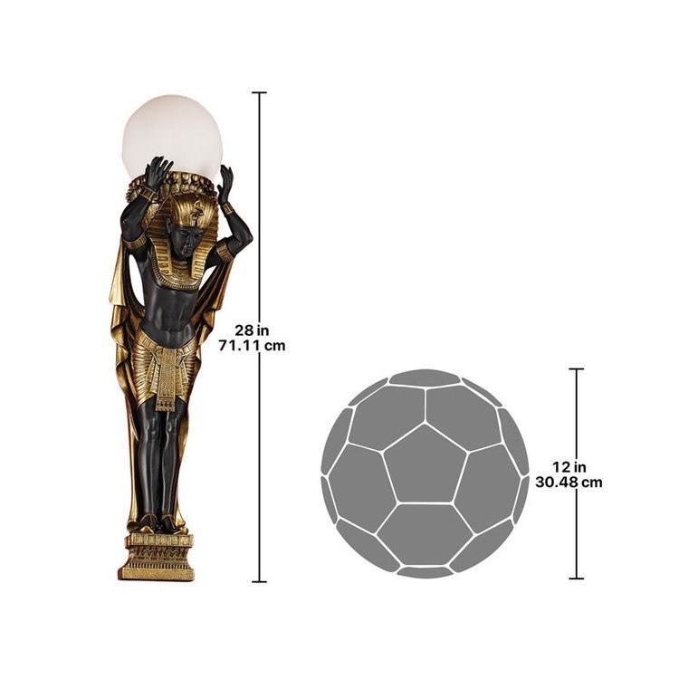 古代エジプト ファラオのテラモン(男性柱)燭台 壁掛けランプ彫刻 彫像/ピラミッド神殿 王宮 貴賓室 VIPルーム（輸入品_画像2