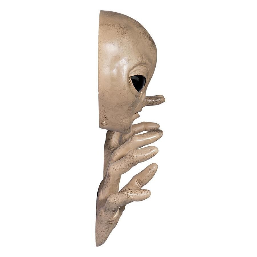 宇宙人 エイリアン ロズウェル グレイ 壁装飾オブジェ 彫刻 彫像/ インテリアオブジェ UFOカフェ 超常現象(輸入品_画像5