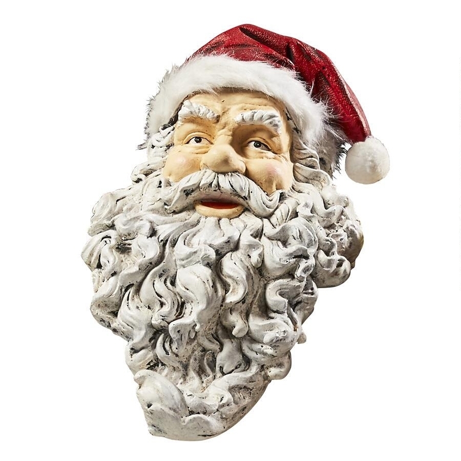 「ほっ、ほっ・ホールド・イット」サンタクロースのマントル（暖炉）靴下 ホルダー彫刻 彫像/ クリスマス(輸入品)_画像3