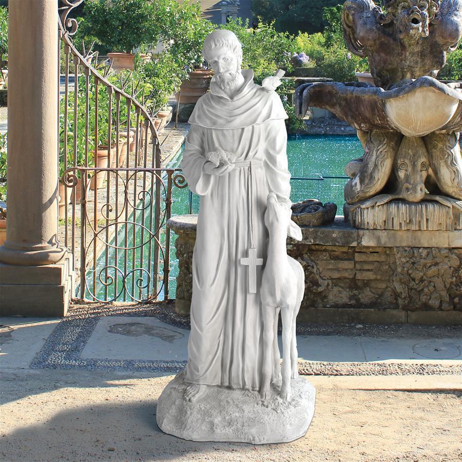 動物達の守護聖人 アシジの聖フランシスコ キリスト教 西洋彫刻オブジェ 彫像 彫刻/ アッシジのフランチェスコ（輸入品）