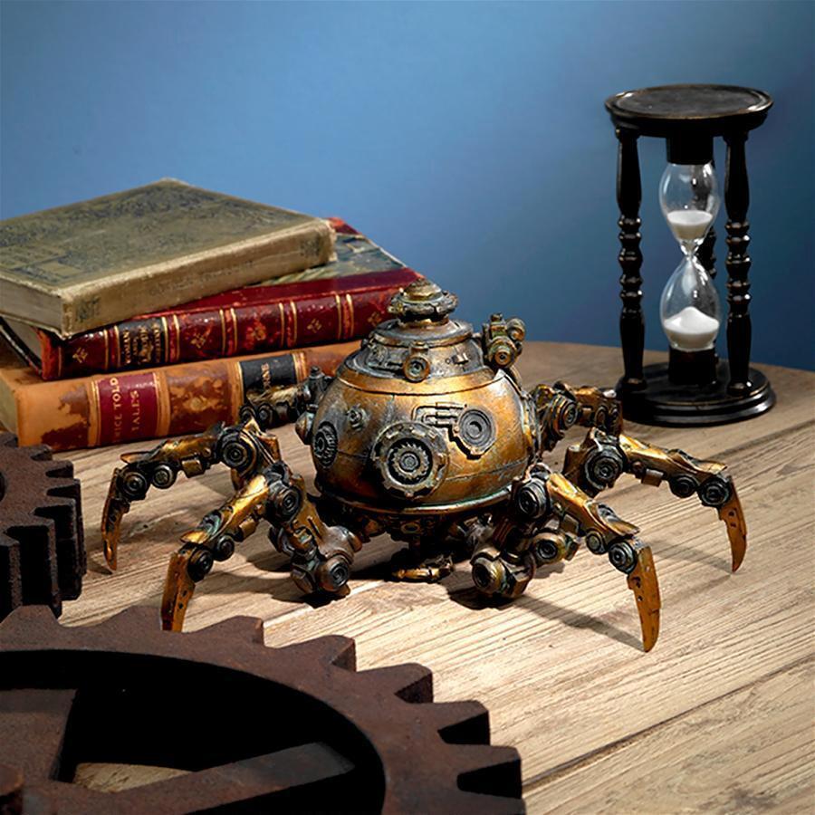 西洋彫刻 タコツボ型（オクトポッド）機械式 蛸 メカニカルマシーン スチームパンク調 彫像/ 産業革命 ロンドン(輸入品の画像1