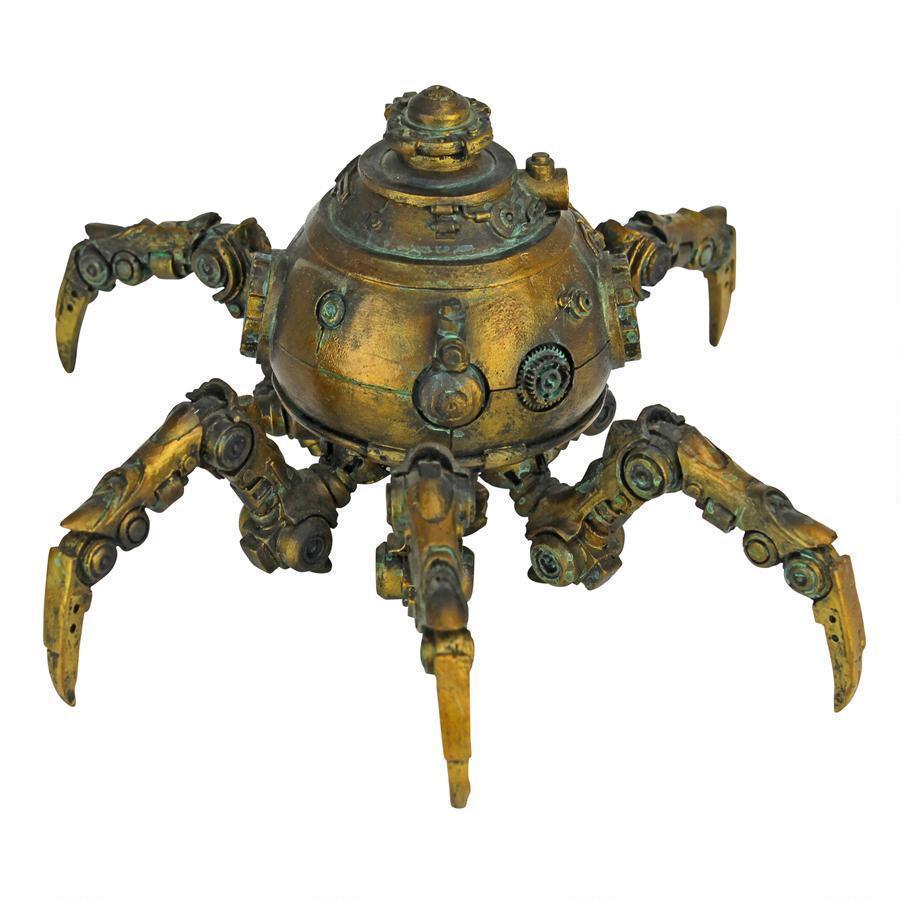 西洋彫刻 タコツボ型（オクトポッド）機械式 蛸 メカニカルマシーン スチームパンク調 彫像/ 産業革命 ロンドン(輸入品の画像4