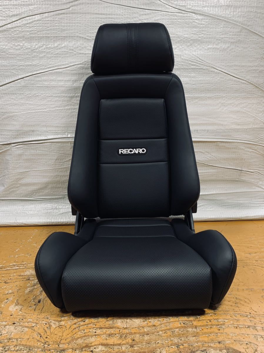 7.レカロ RECARO エルゴメドD 黒フェイクレザー張り替え 張替え 張替