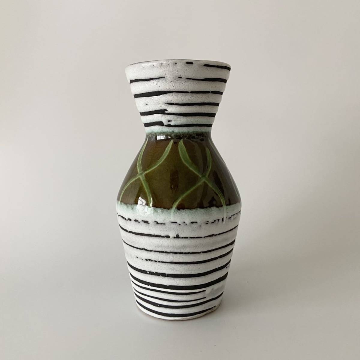  запад Германия производства 1970 годы Scheurich Fat Lavafa тигр ba Mid-century Vintage ваза ваза для цветов произведение искусства Jug один колесо ..#109