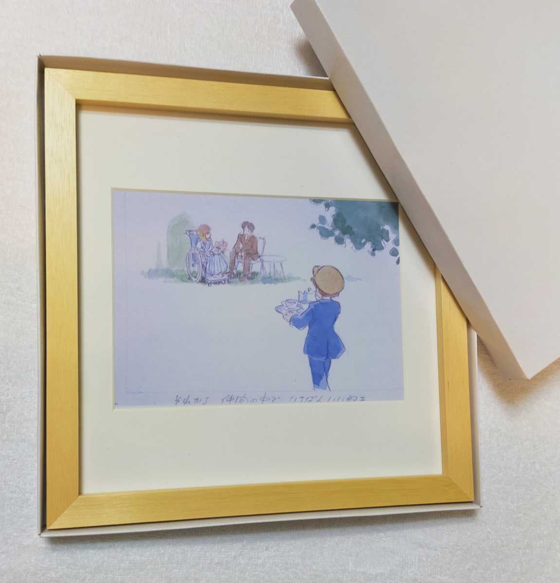 39 year front [ not for sale ] Studio Ghibli Miyazaki . sister . steel photograph setting materials frame goods 1982 year Animage postcard original picture watercolor painting a