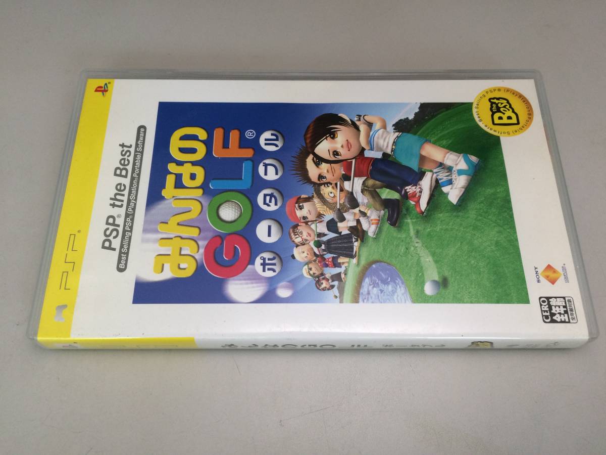 中古A★(PSPBest)みんなのGOLF ポータブル★PSPソフト_画像1