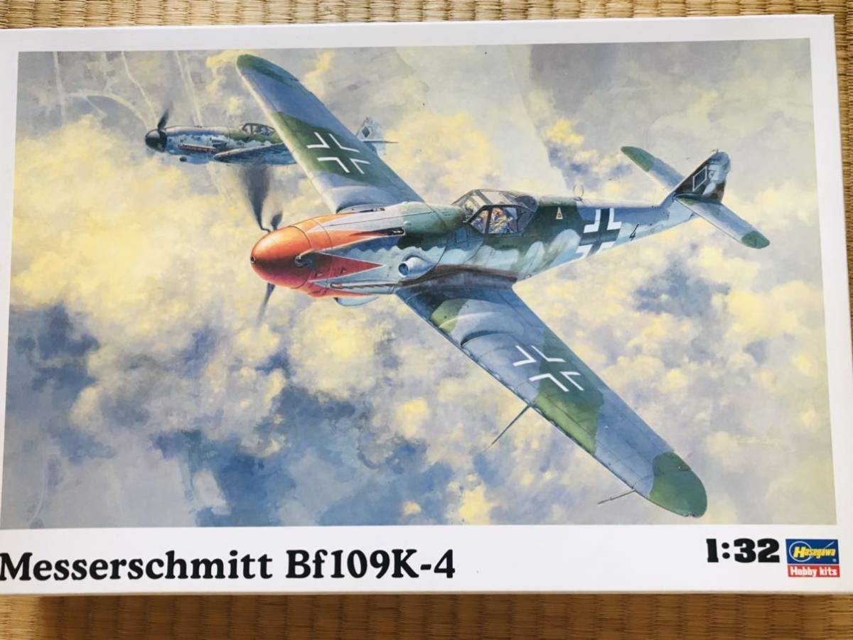 【ハセガワ 1/32 】メッサーシュミットBf109K-4 ドイツ空軍戦闘機 【未組立】_画像1