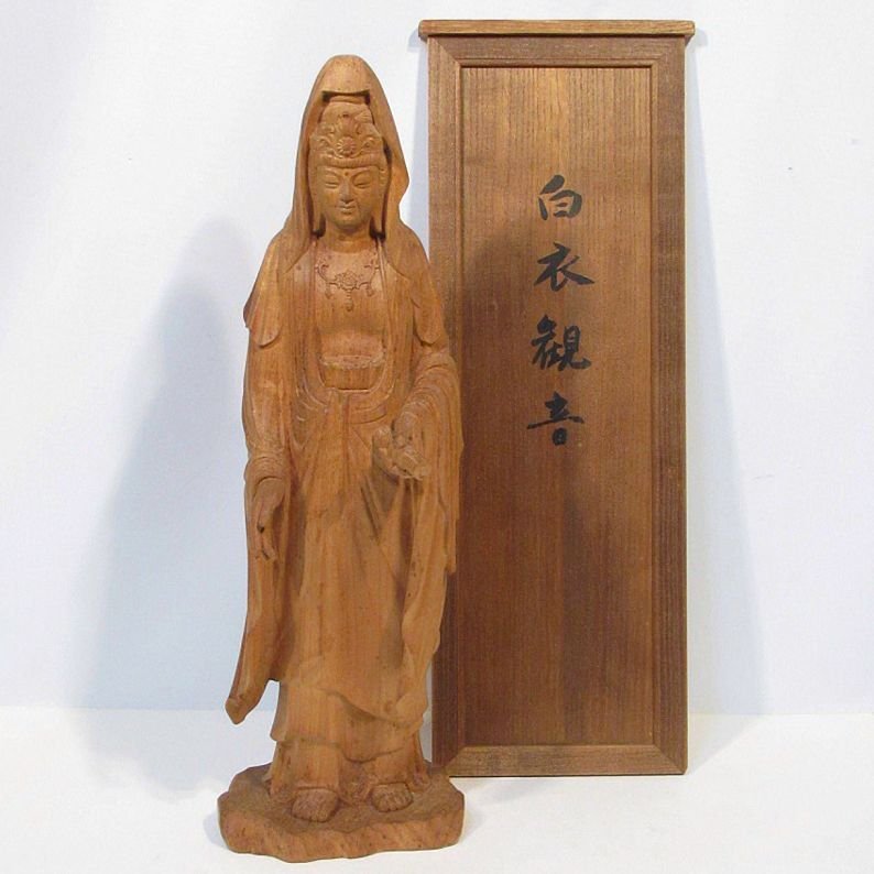 観音様 12cm 観音菩薩 白衣観音 観世音菩薩 観自在菩薩 六観音