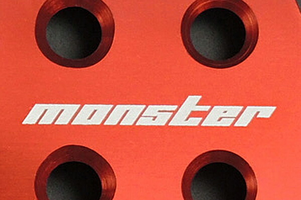 Monster Sport モンスタースポーツ スポーツドライビングペダルカバー レッドアルマイト スイフトスポーツ ZC31S MT_画像2