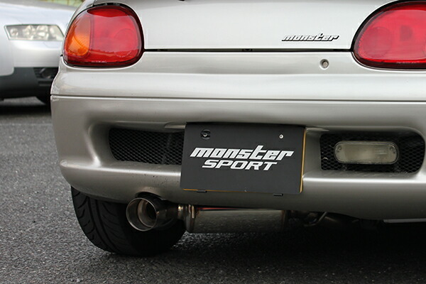 Monster Sport モンスタースポーツ TYPE St-R ステンレスマフラー カプチーノ EA11R 91.09～95.05 F6A ターボ 5MT 個人宅配送不可_画像3