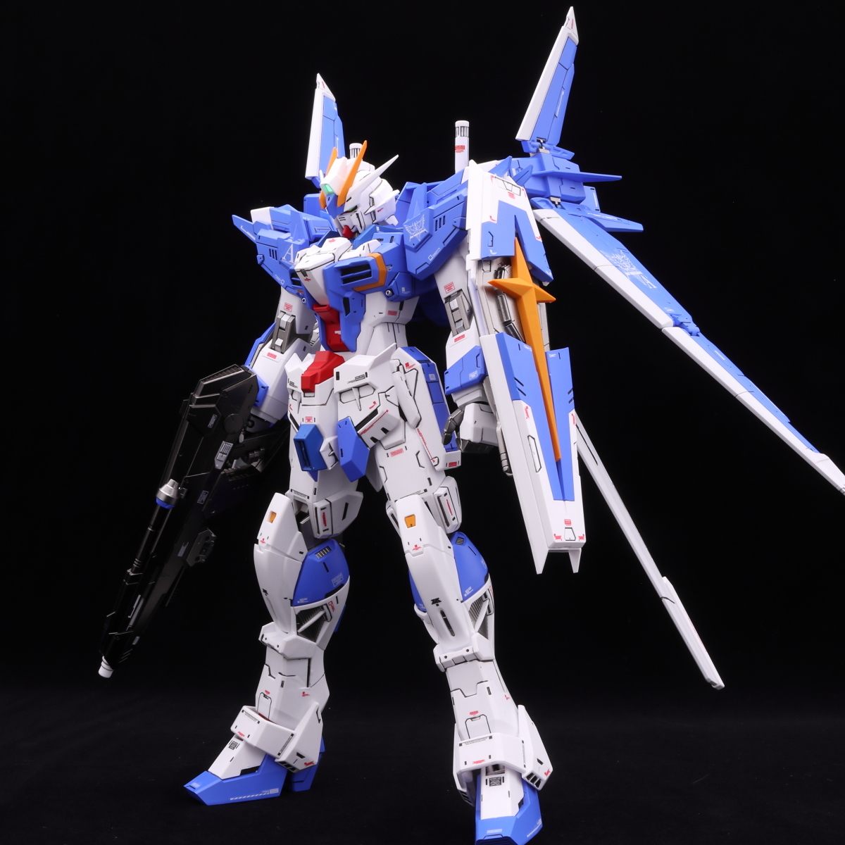 MG 1/100 ガンダムエクスインパルス カラーチェンジ デカール増量 ガンダムビルドダイバーズ プレバン エクスインパルス 改修塗装済完成品 