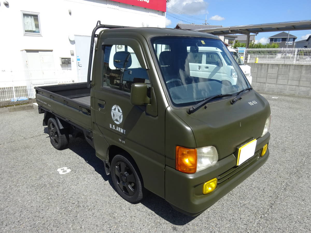 旧車?ARMY仕様?H13年式 サンバートラック 検R5年12月まで AT 軽