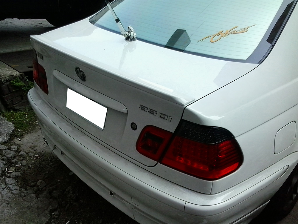 1999-2005 BMW 3シリーズ E46 セダン ABS製 素地 未塗装品 リアトランクスポイラー D TYPE_画像7