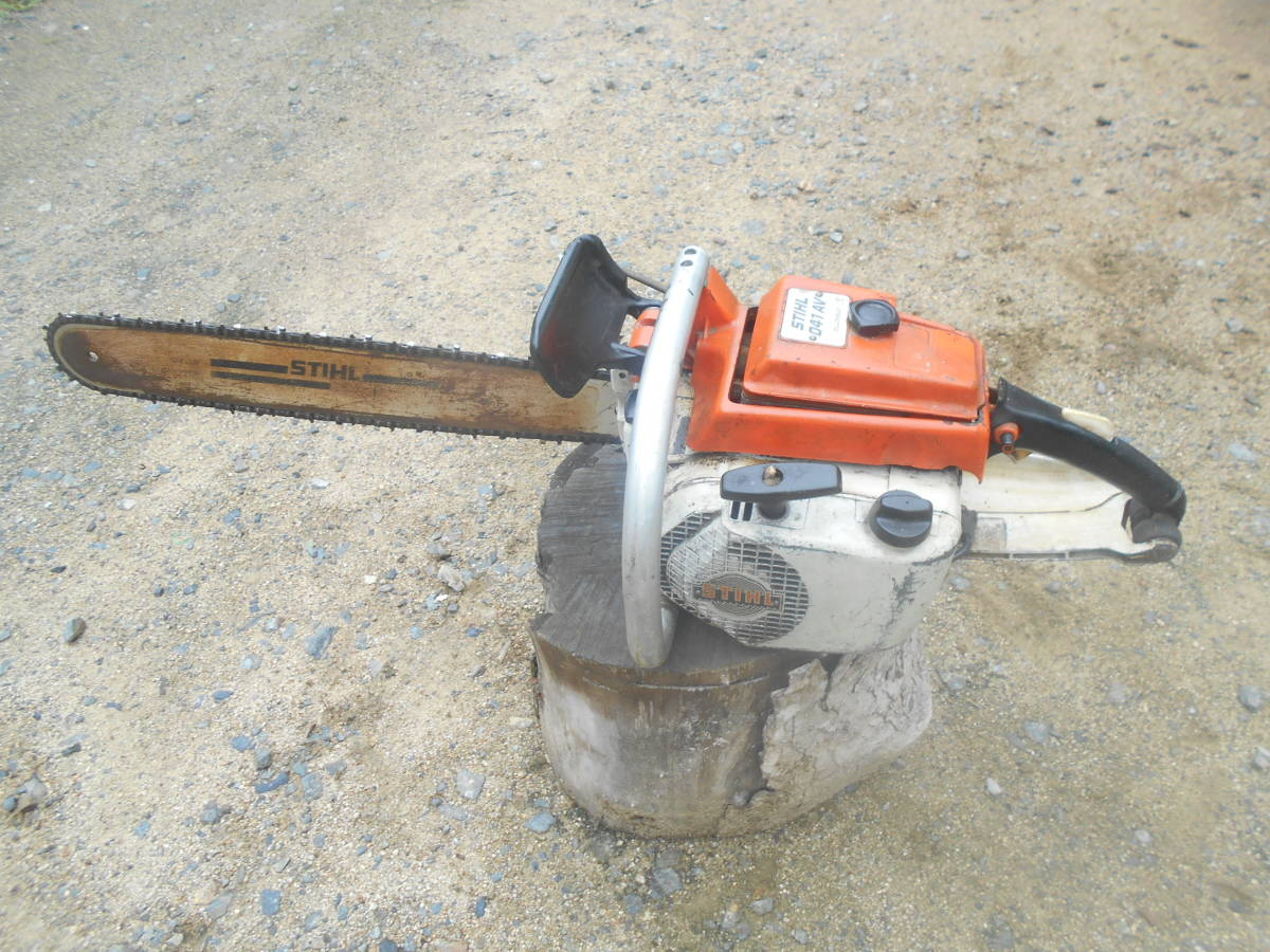 Yahoo!オークション - スチール チェーンソー 041AV ガイドバー50cm Yahoo!オークション - スチール チェーンソー 041AV ガイドバー50cm