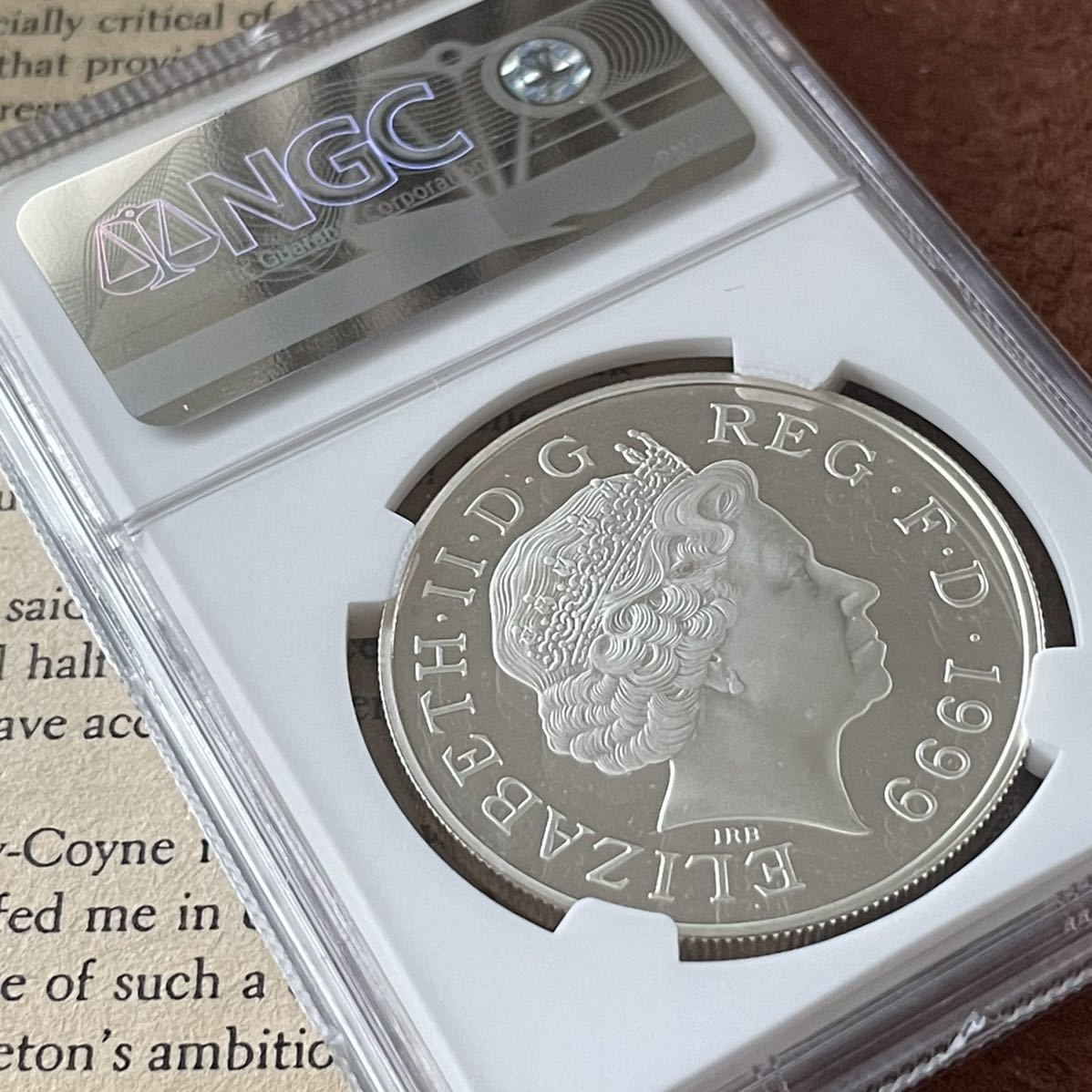 1999 イギリス ダイアナ妃追悼 £5 プルーフ銀貨 NGC PF69UC ⑥ abitur