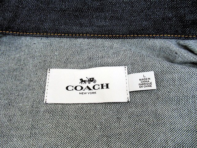 【コーチ】Gジャン　デニムジャケット　メンズ　Lサイズ　ＣＯＡＣＨ　衣類_画像8