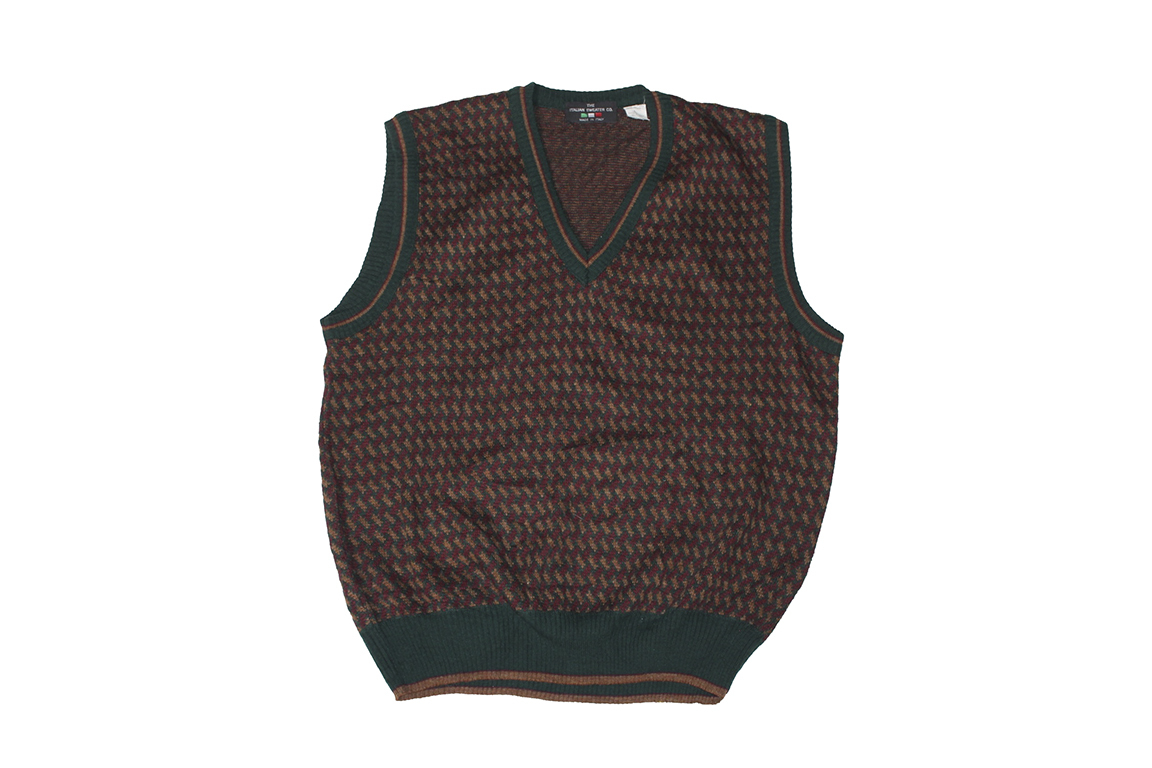 ITALIAN SWEATER CO. KNIT VEST MADE IN ITALY