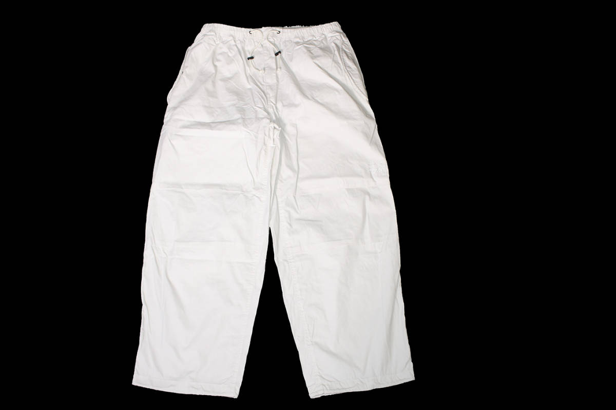 STUSSY NYCO OVER TROUSERS WHITE SIZE L | sweatreno.com