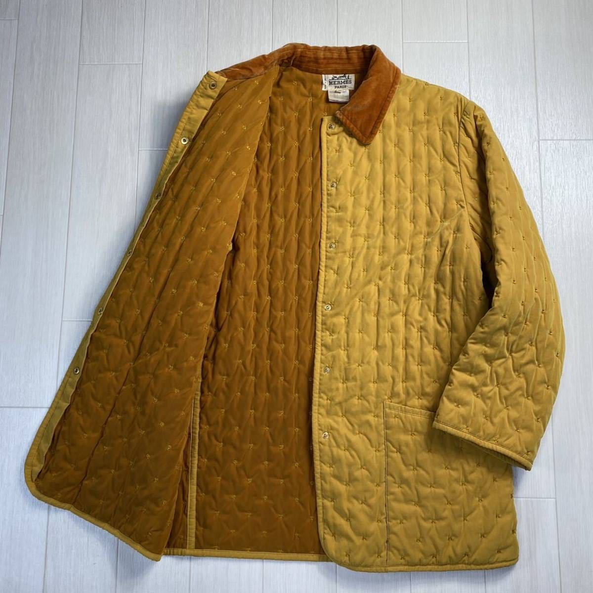 ヤフオク! - 【エルメス/HERMES】パドックコート 中綿入 キルティ...