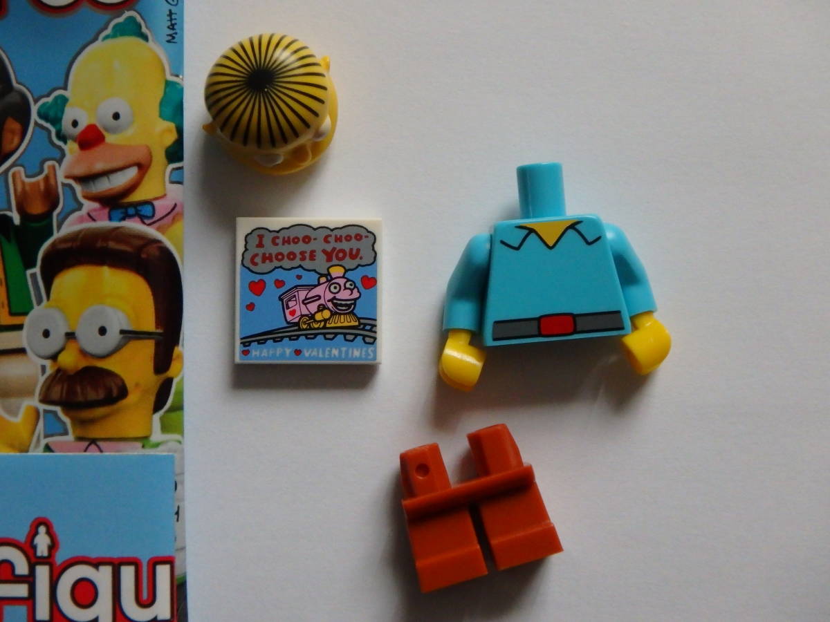 【組立済】LEGO レゴ ミニフィギュア シンプソンズ シリーズ1 NO.10 ラルフ・ウィガム Ralph Wiggum The Simpsons minifigure Series1_画像2