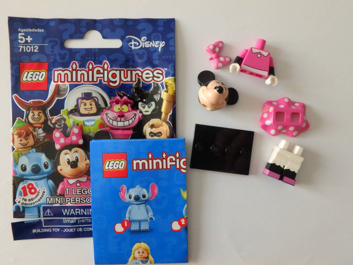 【組立済】LEGO レゴ ミニフィギュア ディズニー シリーズ1 NO.11 ミニーマウス Minnie Mouse Disney minifigure Series1_画像1