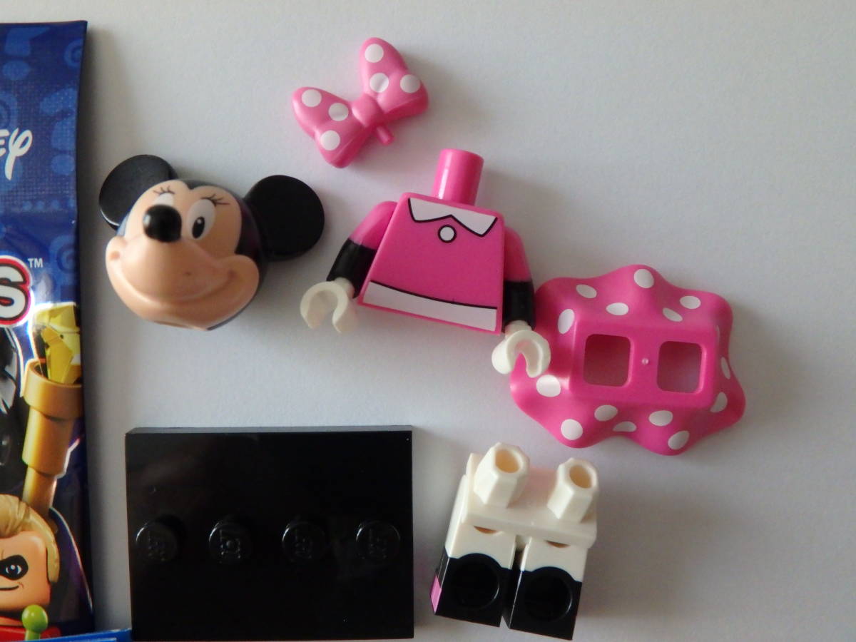 【組立済】LEGO レゴ ミニフィギュア ディズニー シリーズ1 NO.11 ミニーマウス Minnie Mouse Disney minifigure Series1_画像2