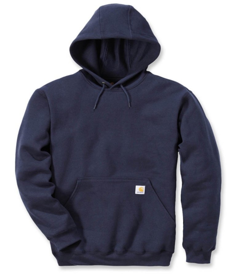 Обратное решение! Carhartt Car Heart K121 Свободный посадка в середине веса Sweat Parka Navy Sweat Parker XL