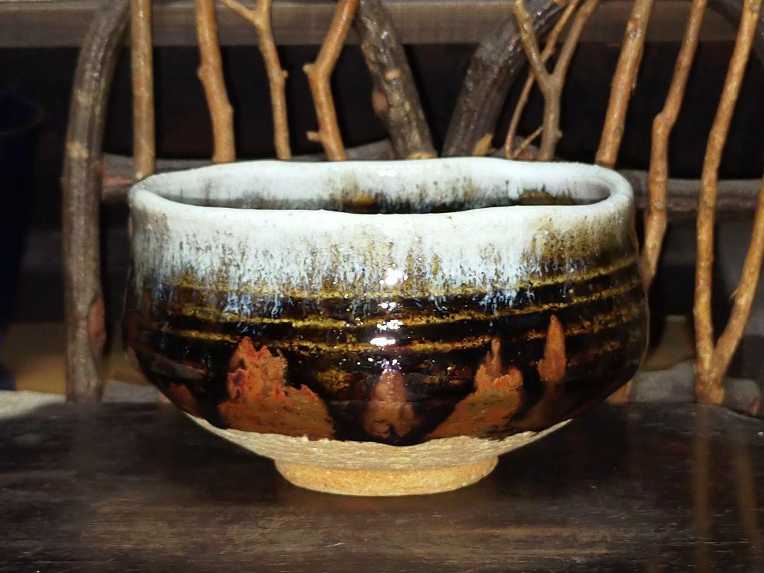 ◎ Бесплатная доставка ◎ Kurakura ◎ Mino Ware of the Temple Tea Bowl с коробкой Paulownia ◎ 220907 M T10 антикварный антикварный китайский ретро -антикварный