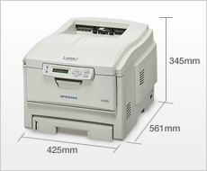 CASIO A4 color laser printer -SPEEDIA V1500 LED printer OKI OEM LED printer feeling light body 4ps.@ paper pattern board paper drawing paper face up 