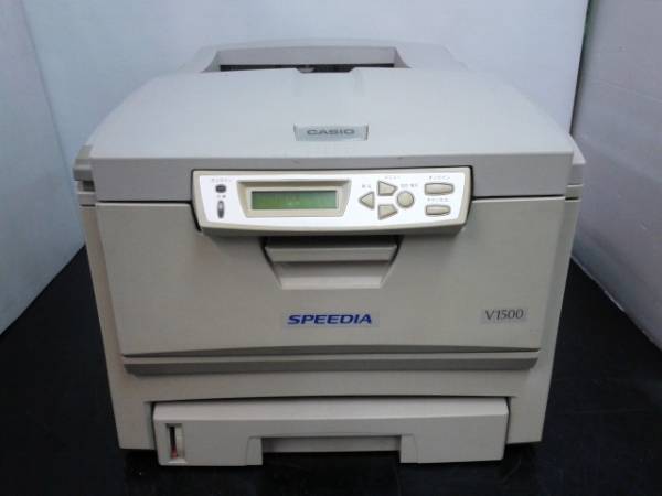 CASIO A4 color laser printer -SPEEDIA V1500 LED printer OKI OEM LED printer feeling light body 4ps.@ paper pattern board paper drawing paper face up 