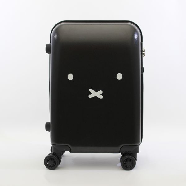 贅沢品 ミッフィー miffy スーツケース フェイス BK キャリーケース ブラック グッズ キャリーバッグ