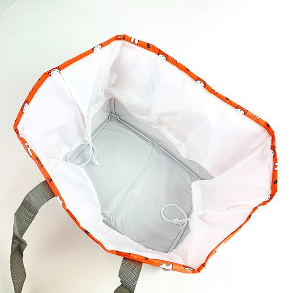 ミッフィー レジカゴ用保冷バッグ（巾着タイプ） 買い物袋 エコバッグ かばん おでかけ オレンジ_画像3