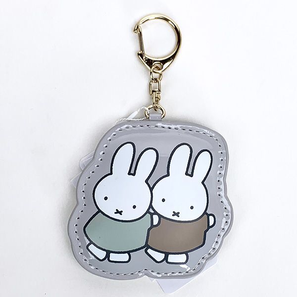 Miffy KeyChain Gy Clear One Point Series Miffy Grey (PWD)