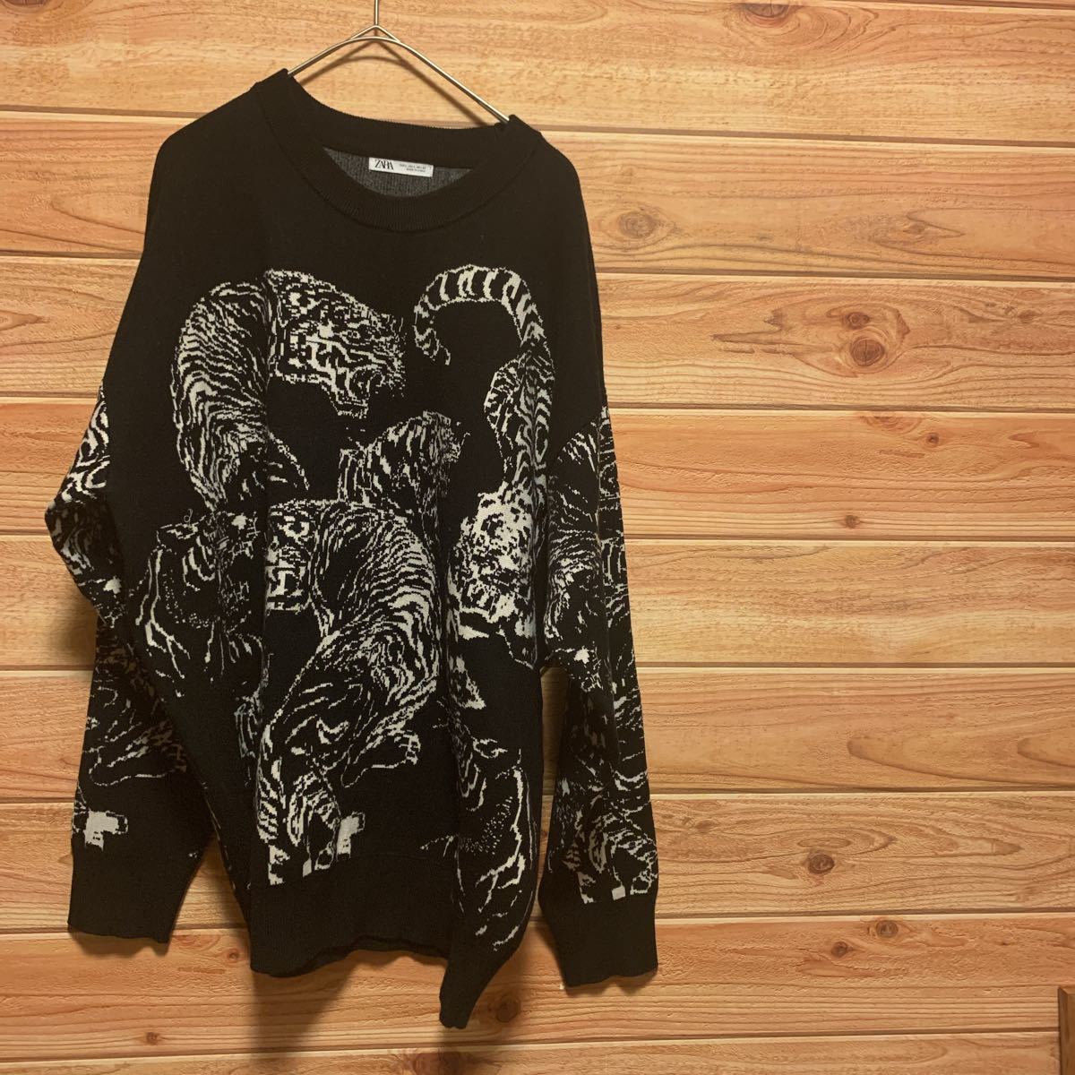 ZARA トラ柄 ニット セーター 総柄 黒 虎|Yahoo!フリマ(旧 ZARA トラ柄 ニット セーター 総柄 黒 虎|Yahoo!フリマ(旧
