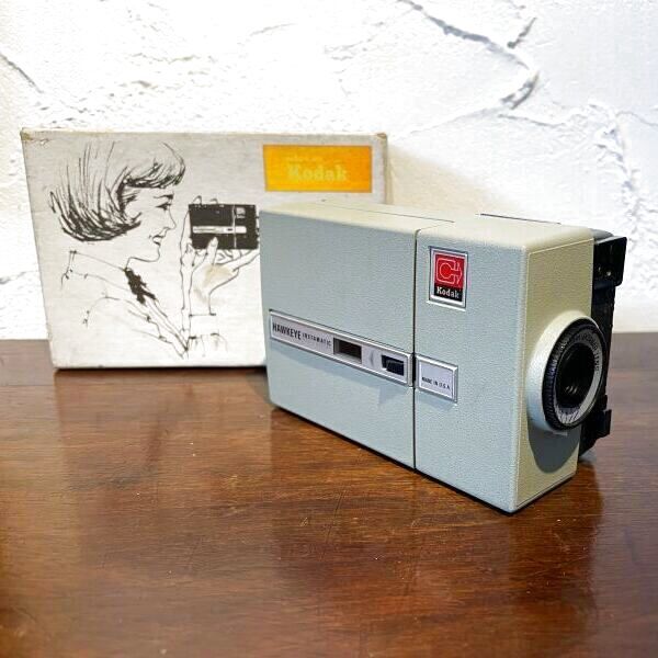 箱付き コダック ホークアイ ムービーカメラ 1960s ヴィンテージ kodak hawkeye instamatic movie camera_画像1