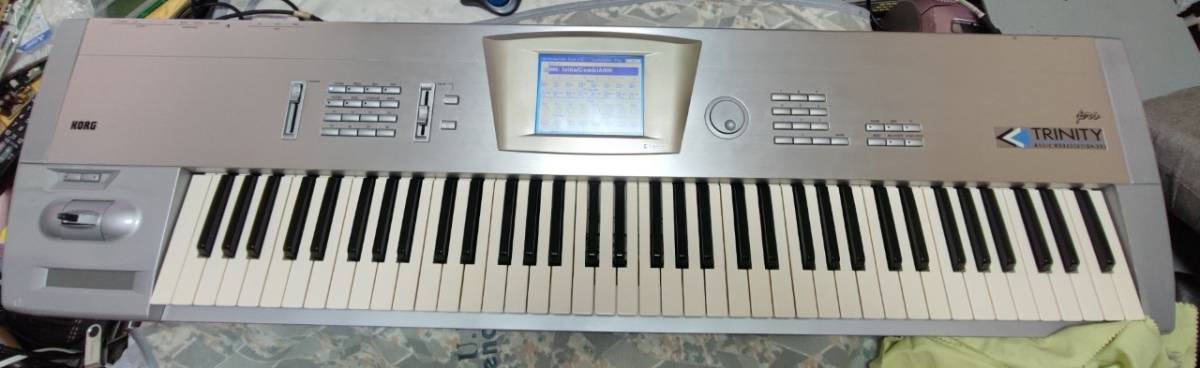 KORG TRINITY pro that 2 liquid crystal, touch panel new goods exchange, liquid crystal LED backlight . modified,FDD emulator installing, keyboard O/H ending other perfect 