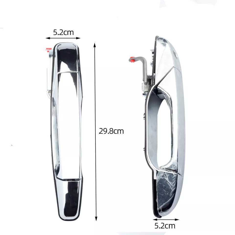 【右前】キャデラック_タホユーコン_シエラ_デナリ_フロントリア_左右_クローム_2007-2013_外部ドア_ハンドルシェビー_GMC_画像6