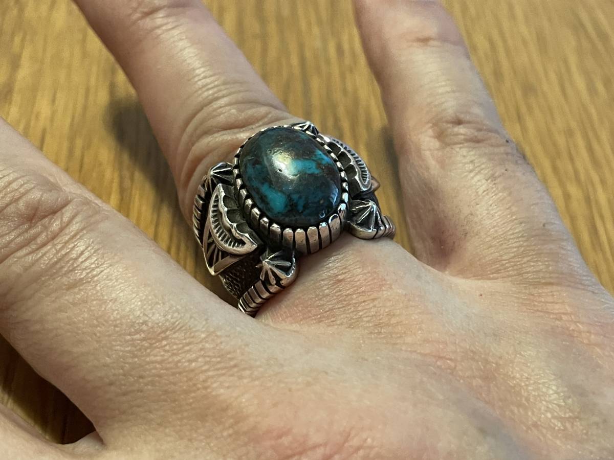  beautiful biz Be turquoise stamp Work ring 