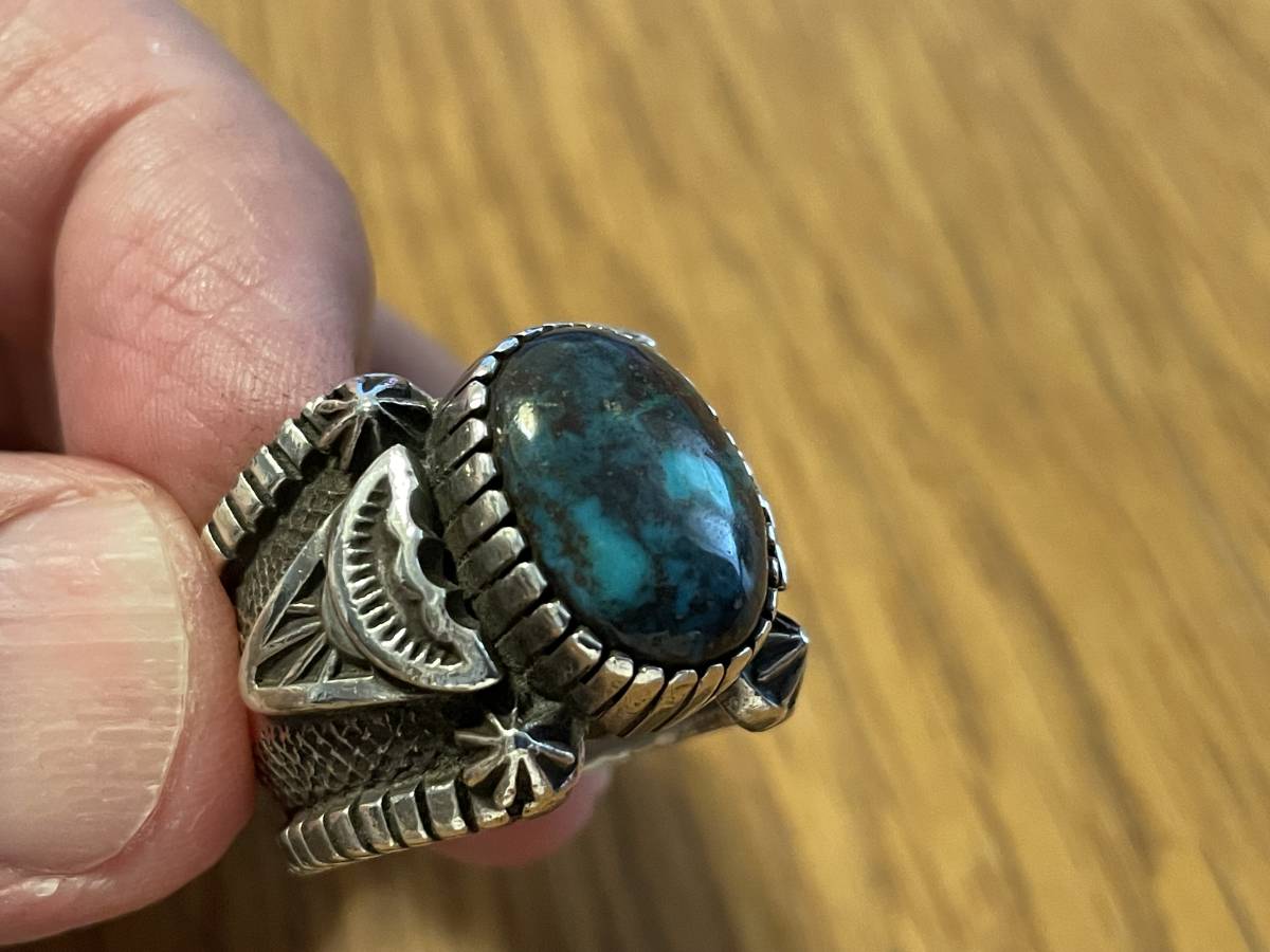  beautiful biz Be turquoise stamp Work ring 