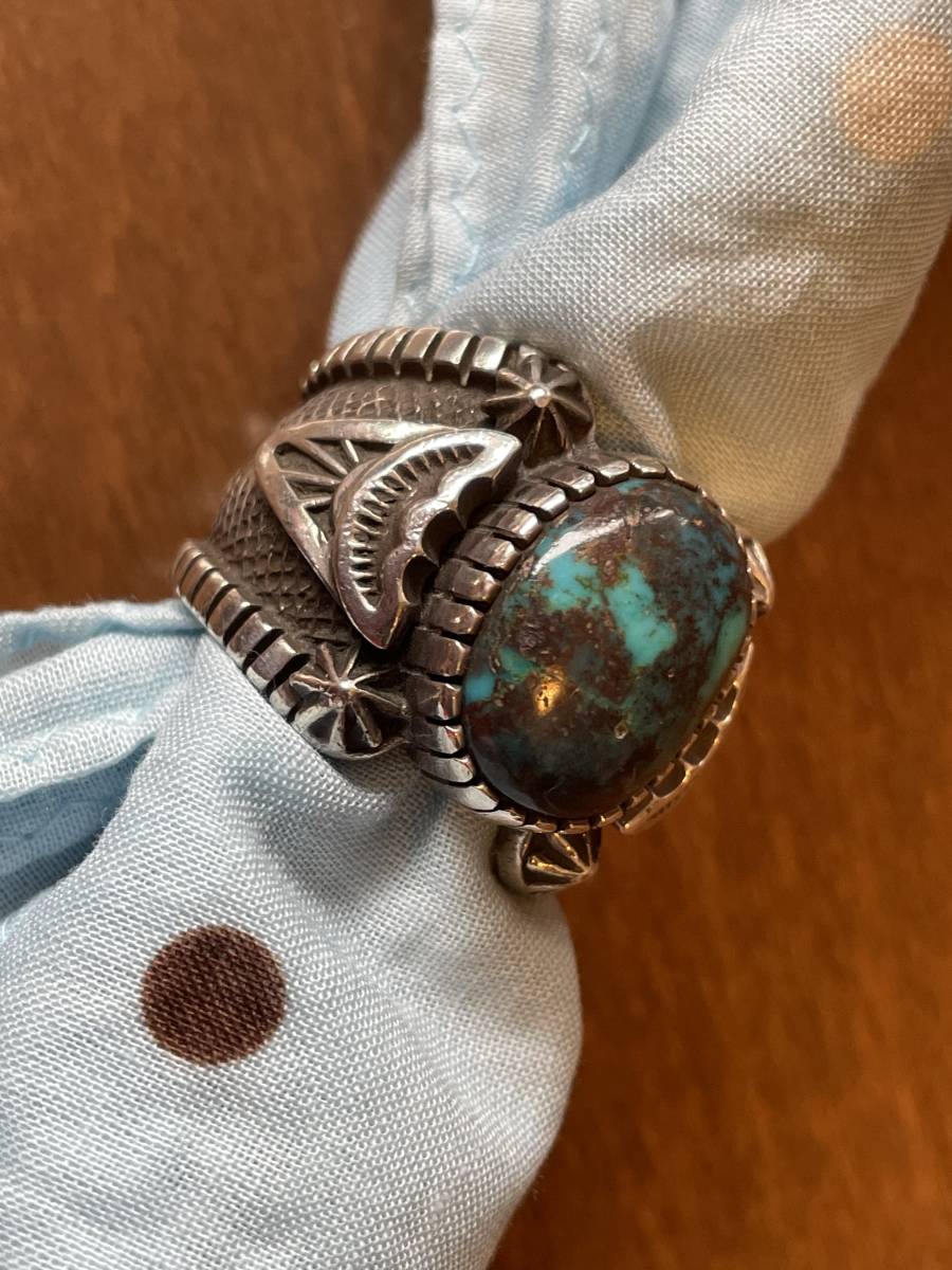  beautiful biz Be turquoise stamp Work ring 