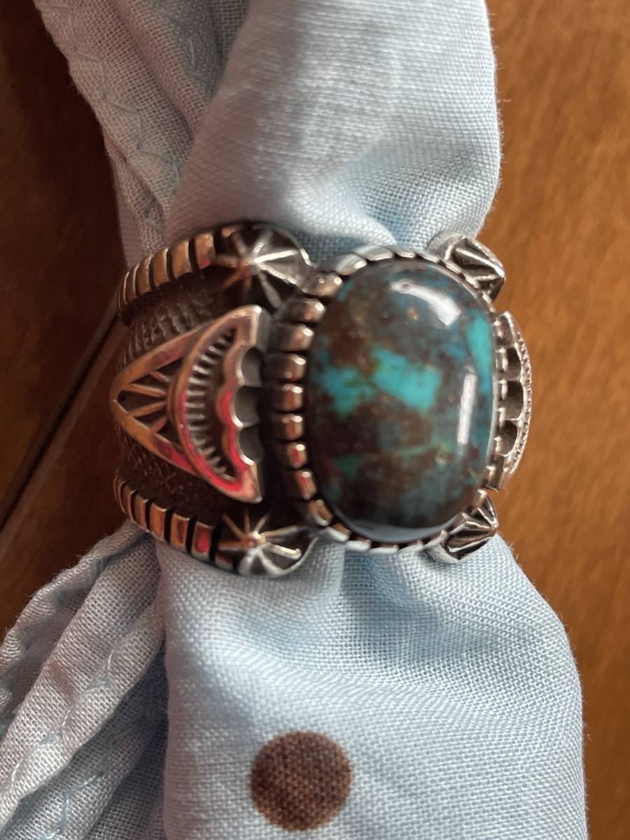  beautiful biz Be turquoise stamp Work ring 