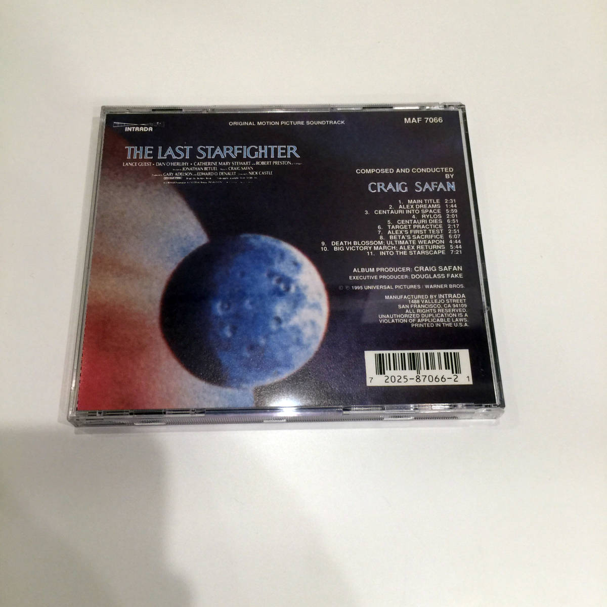 即決 CD THE LAST STARFIGHTER SF ラスト・スター・ファイター Craig Safan sound track サントラ盤 サウンドトラック SF ランス・ゲスト _画像3