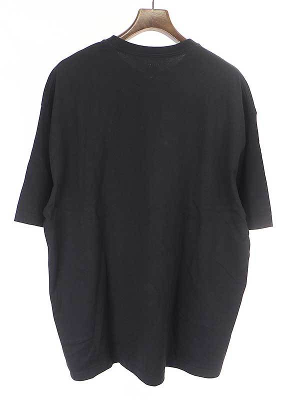 SEE SEE シーシー ロゴプリントクルーネックTシャツ ブラック サイズ:XXL メンズ【中古】_画像2
