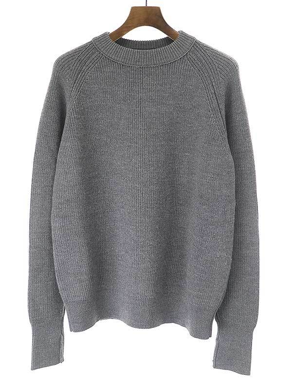 大人気新品 ウールローゲージニットセーター 17AW リラクス ザ RERACS THE グレー メンズ サイズ:48 Mサイズ 大人気新品 ウールローゲージニットセーター 17AW リラクス ザ RERACS THE グレー メンズ サイズ:48 Mサイズ