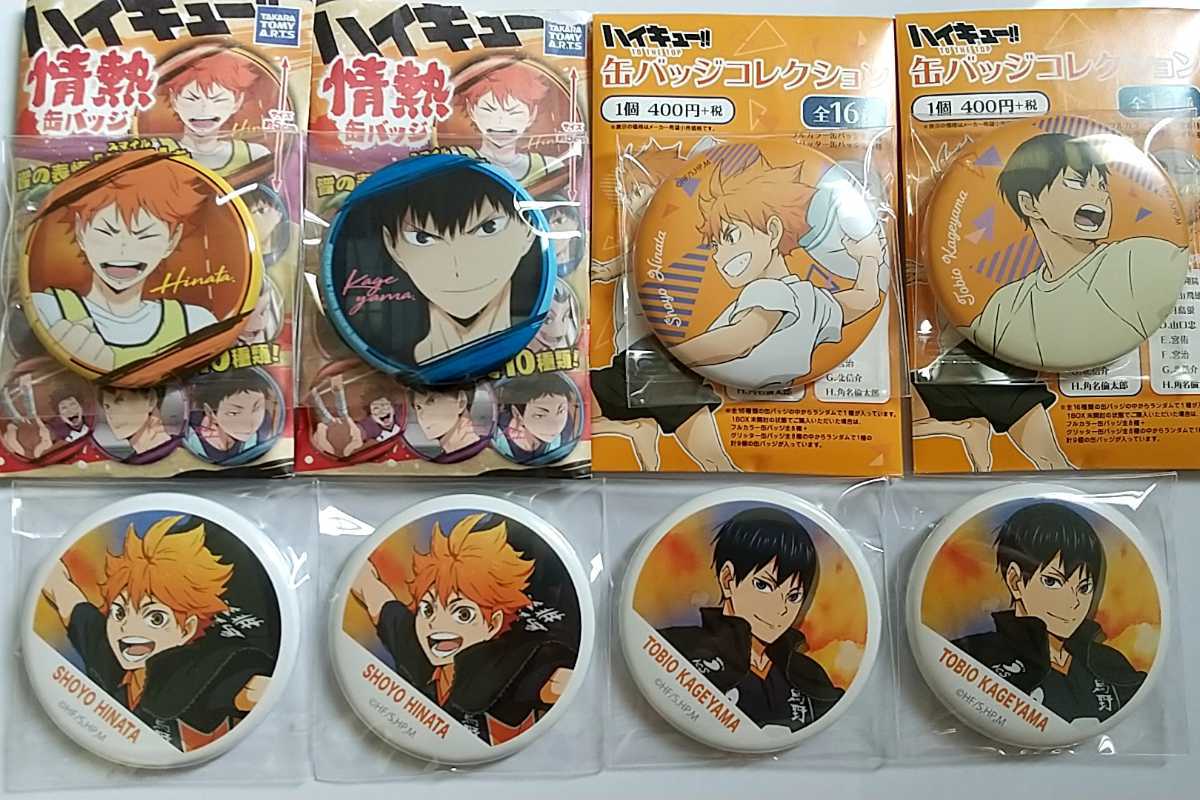 ハイキュー!! 情熱缶バッジ 横断幕 合宿 日向 影山 8点セット の商品