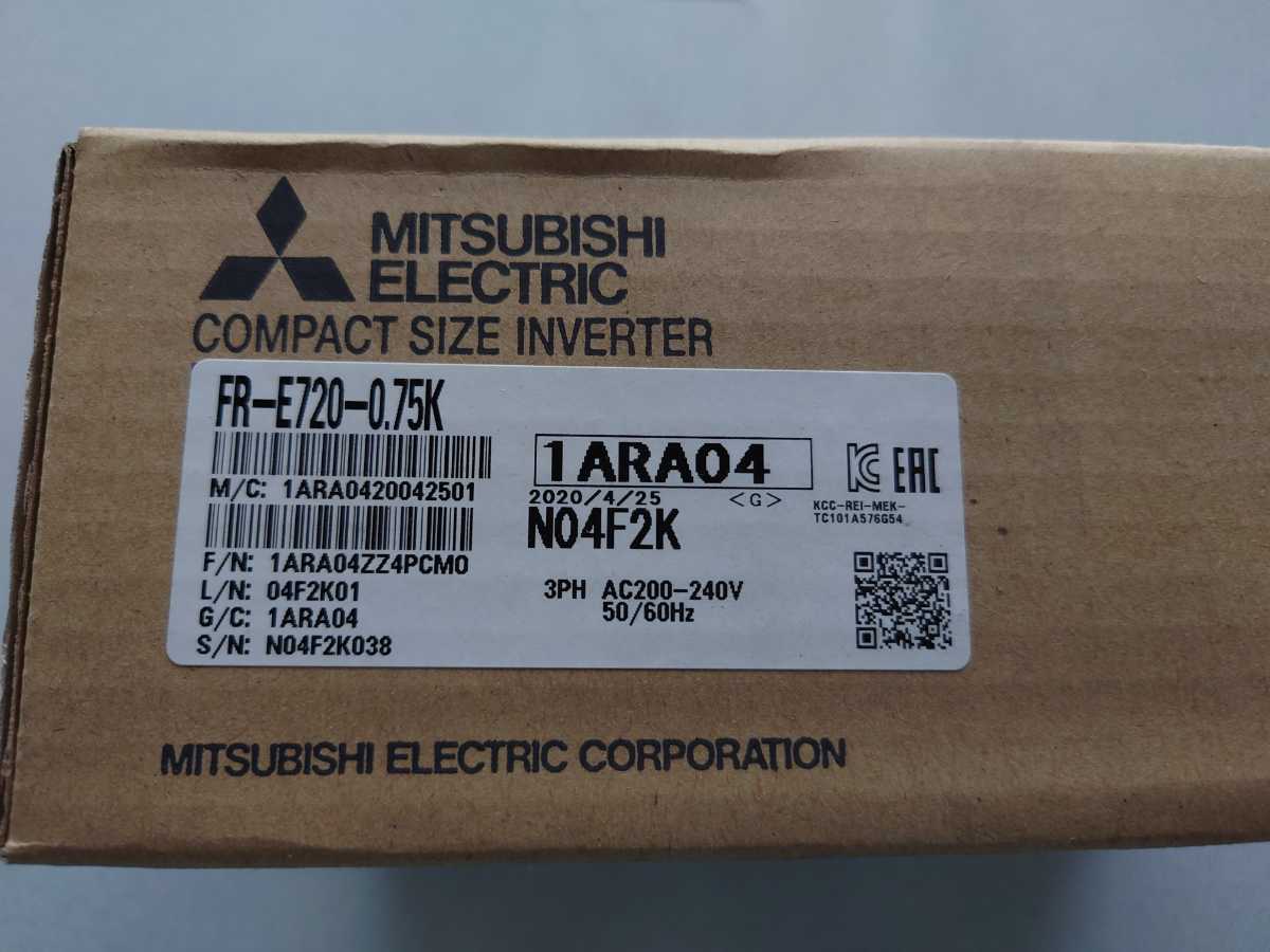 三菱電機 インバーター FR-E720-0.75K 新品 www.consorciomasatopmedia.pe