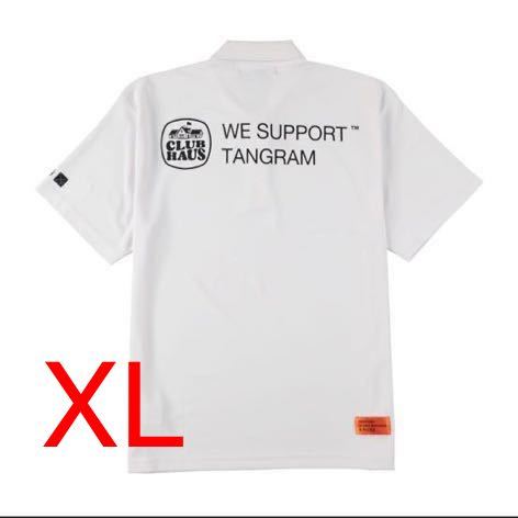 新品 XL サイズ CLUBHAUS × TANGRAM Crew Polo Shirts - White クラブ