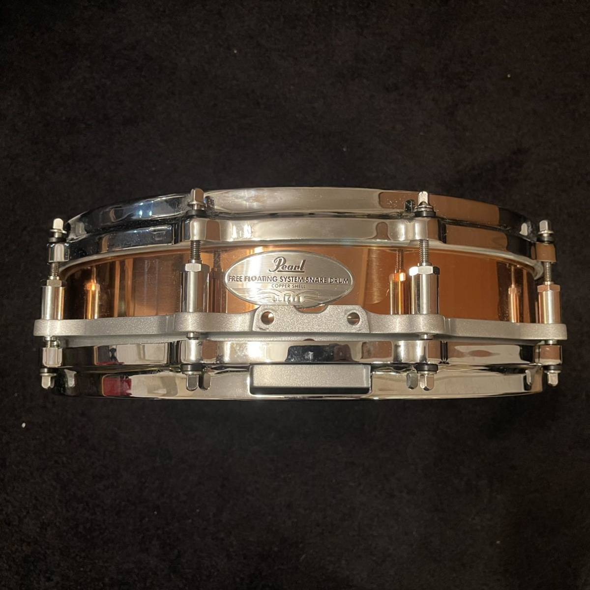 Pearl スネアドラム free floating copper 浅胴 3.5インチ コパー