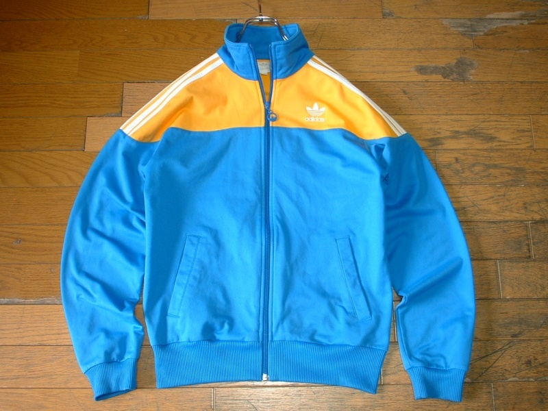 大 adidas CALIFORNIAイエローxブルー国別ジャージトップ トレフォイル ...