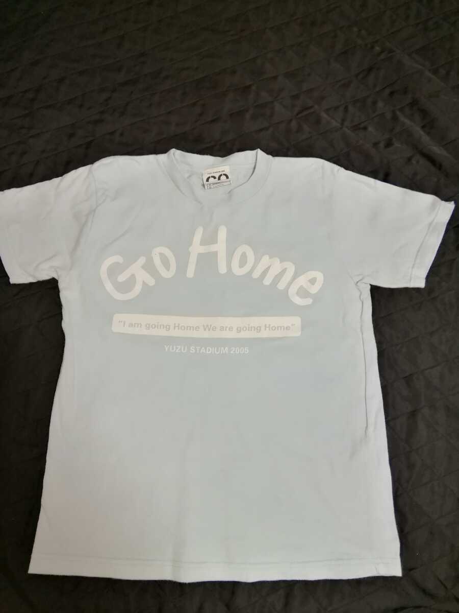 GO HOME　半袖　Tシャツ　水色　_画像1